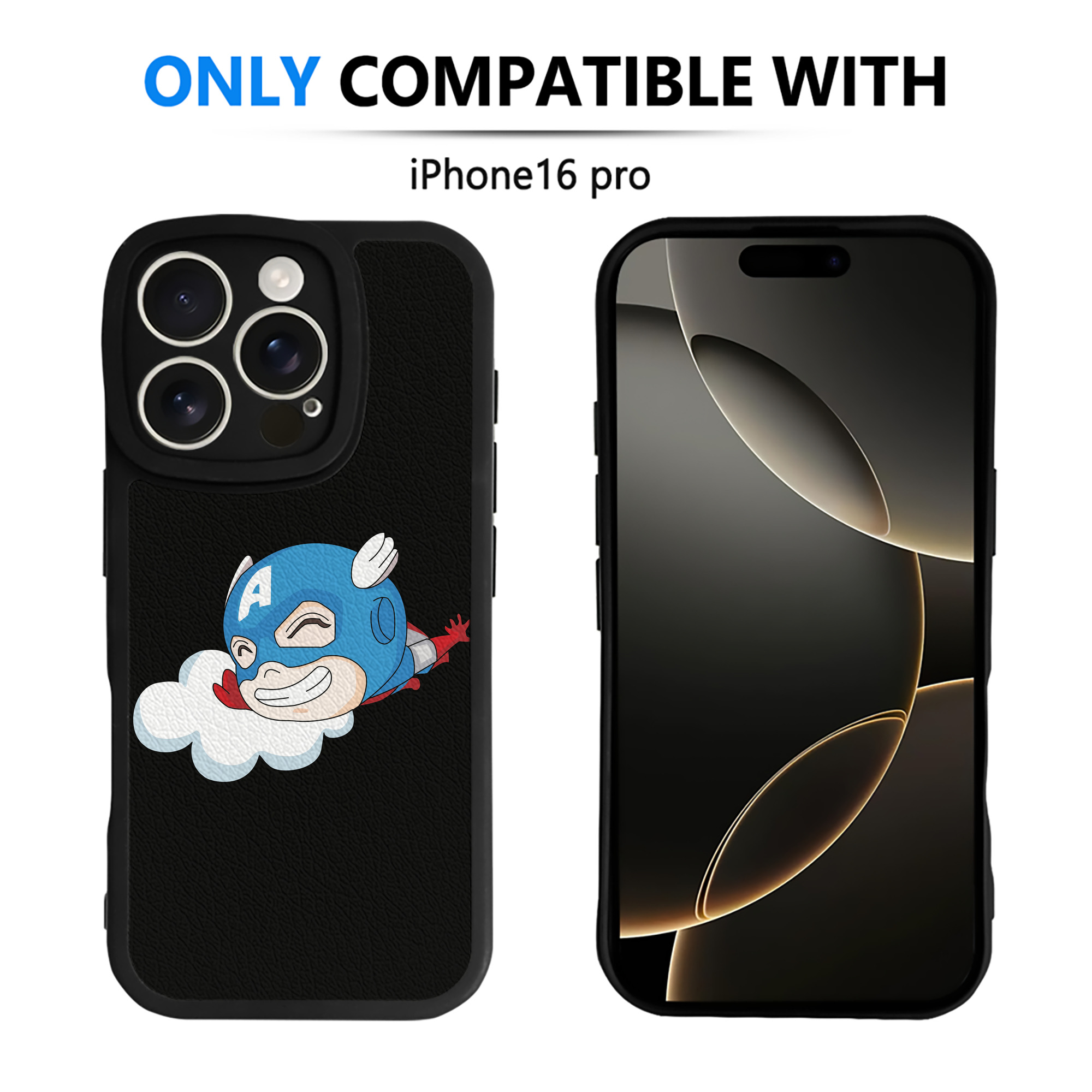 （画像用） アベンジャーズ The Avengers 【iPhone 16シリーズ対応】シリコンスマホケース（レザー調） 材質：シリコン